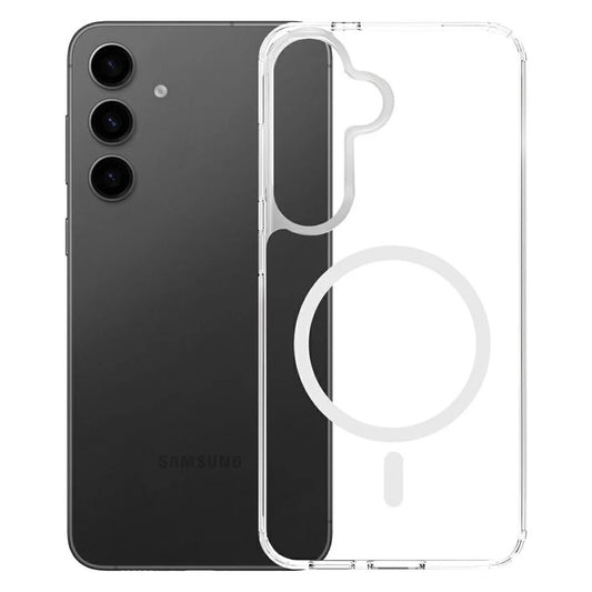 Custodia MagSafe per Samsung Galaxy S25 S931 / S24 S921, 3MK, Armor MagCase, Trasparente