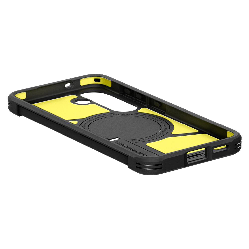 Custodia MagSafe per Samsung Galaxy S25 S931, Spigen, Tough Armor, Nera ACS09008