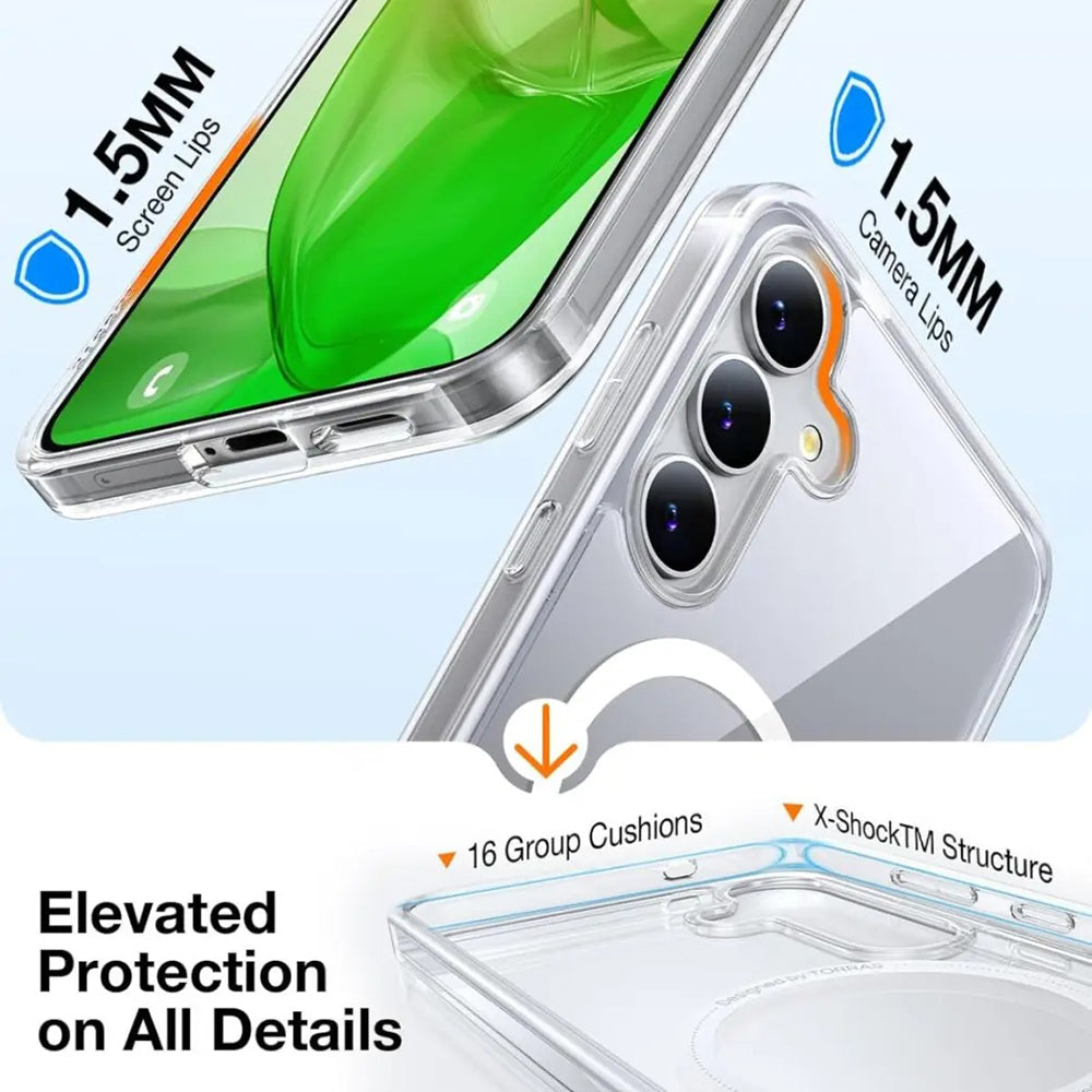 Custodia MagSafe per Samsung Galaxy S25 S931, Torras, Guardian, Nera