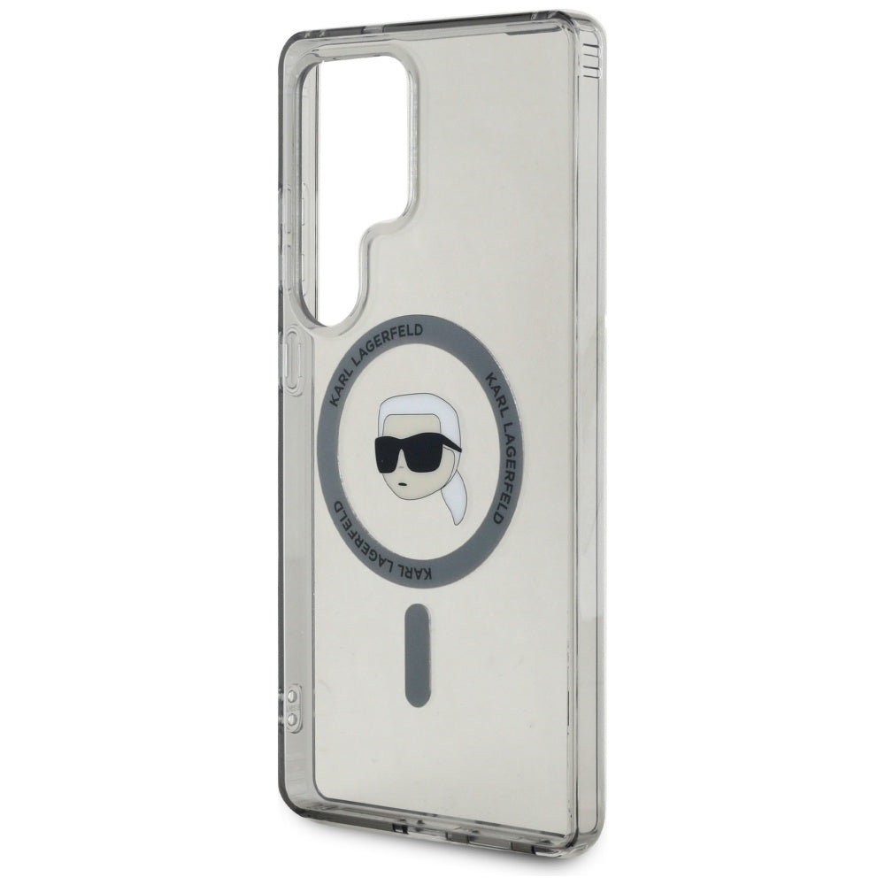 Custodia MagSafe per Samsung Galaxy S25 Ultra S938, Karl Lagerfeld, IML Karl's Head, Nera