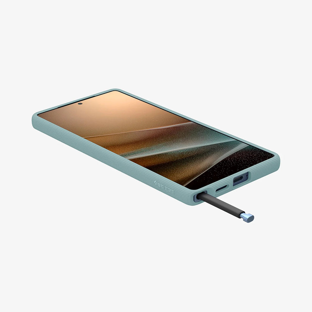 Custodia MagSafe per Samsung Galaxy S25 Ultra S938, Spigen, Caseology Parallax, Verde ACS09053