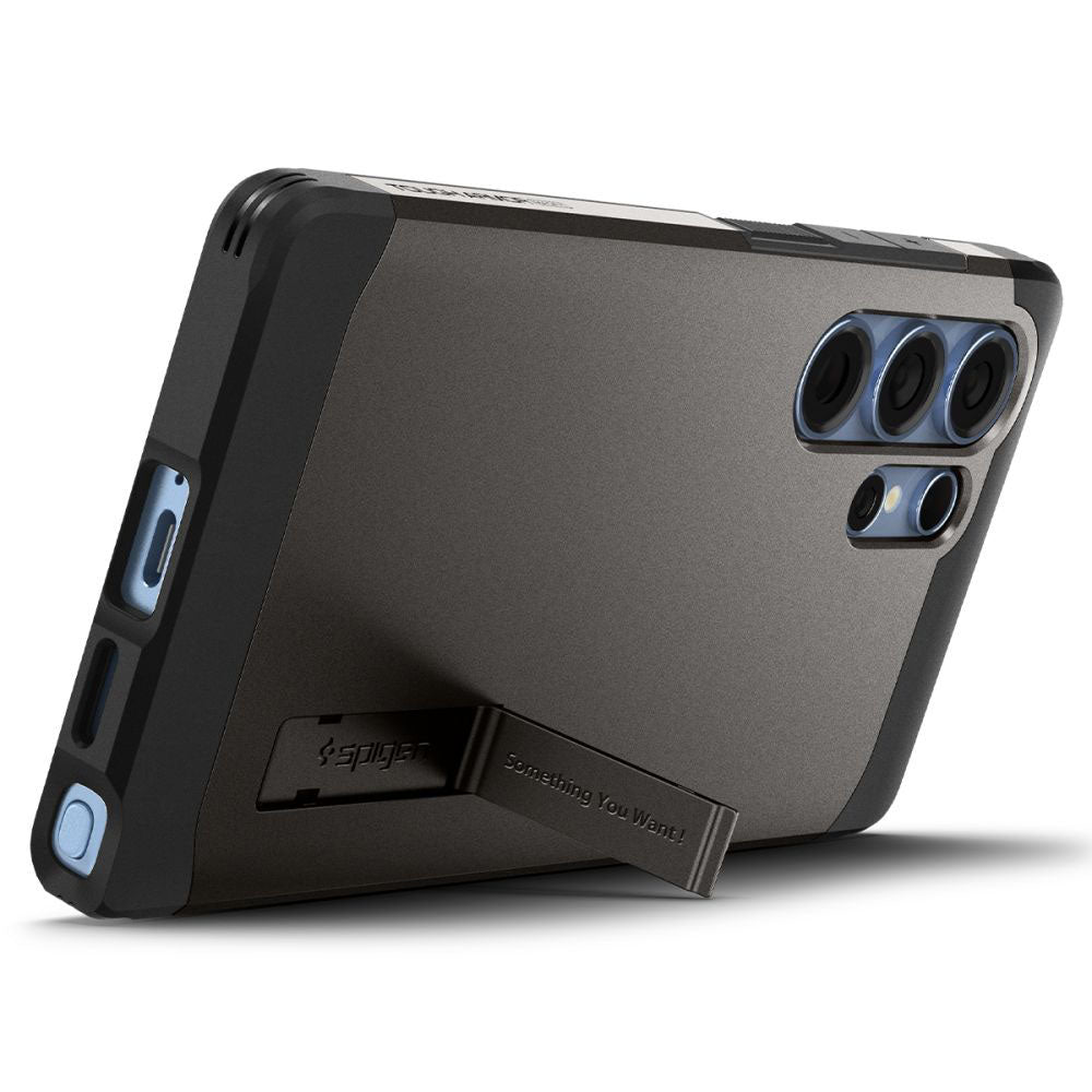 Custodia MagSafe per Samsung Galaxy S25 Ultra S938, Spigen, Tough Armor, Grigio ACS08965