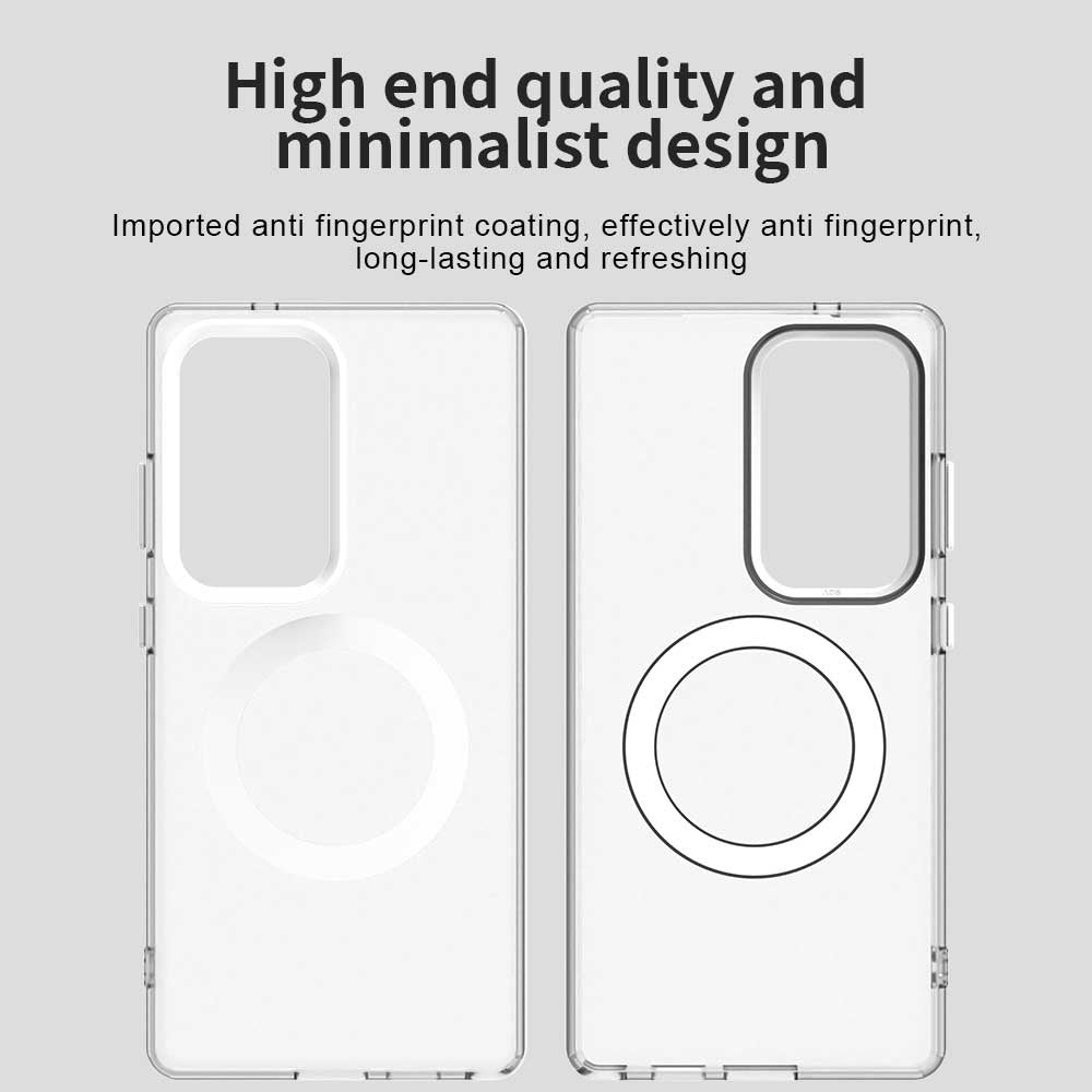 Custodia MagSafe per Samsung Galaxy S25 Ultra S938, Techsuit, CandyCase, Bianca