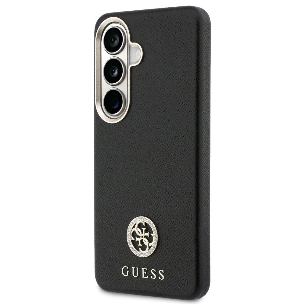 Custodia MagSafe per Samsung Galaxy S26 Plus S947, Guess, Rhinestone Round Logo, Nera