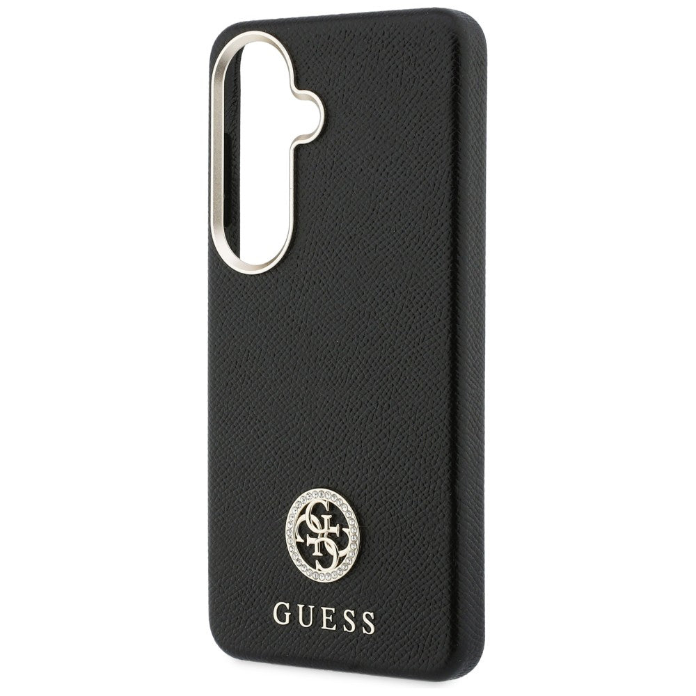 Custodia MagSafe per Samsung Galaxy S26 Plus S947, Guess, Rhinestone Round Logo, Nera