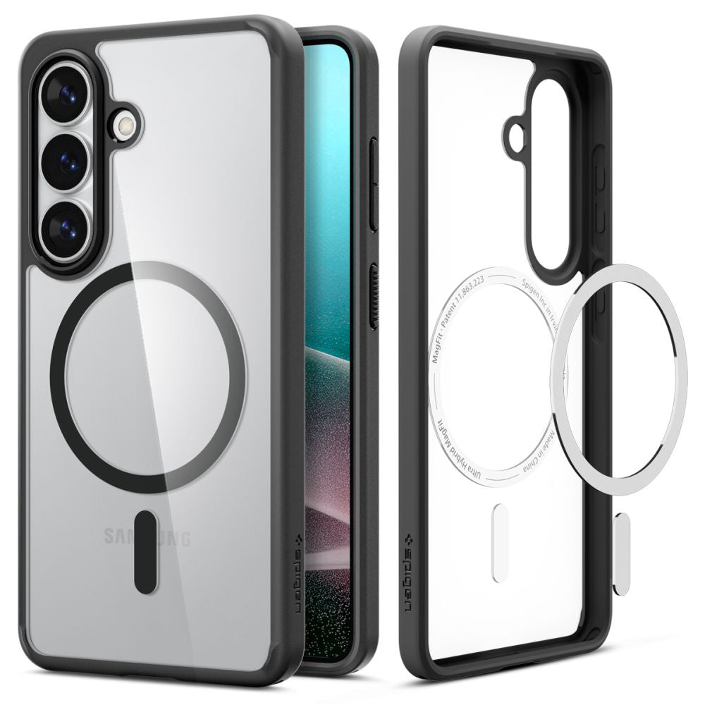 Custodia MagSafe per Samsung Galaxy S26 Plus S947, Spigen, Ultra Hybrid, Nera Opaca ACS10710