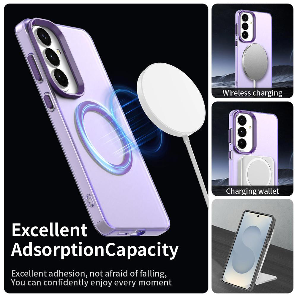 Custodia MagSafe per Samsung Galaxy S26 Plus S947, Techsuit, CandyCase, Viola