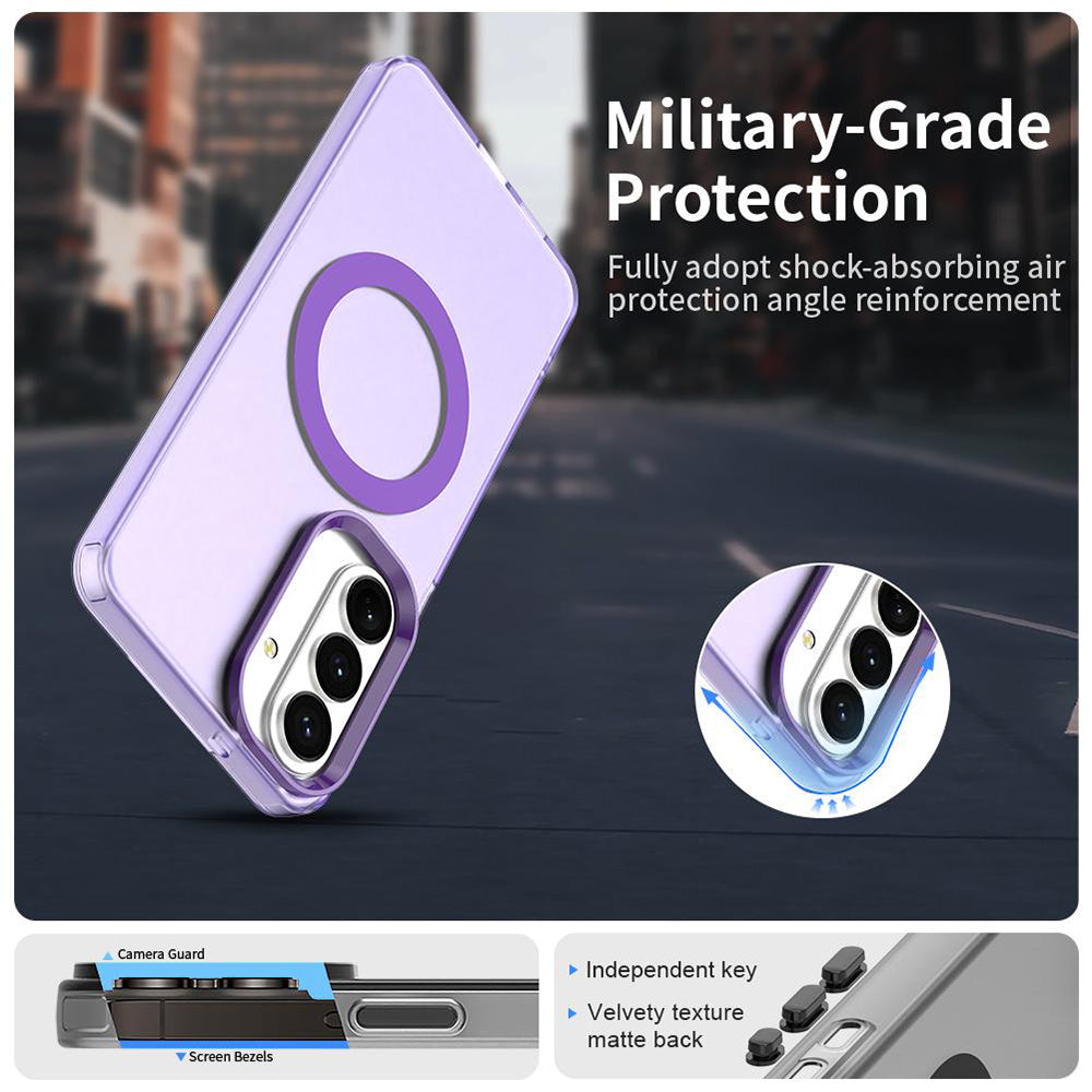 Custodia MagSafe per Samsung Galaxy S26 Plus S947, Techsuit, CandyCase, Viola