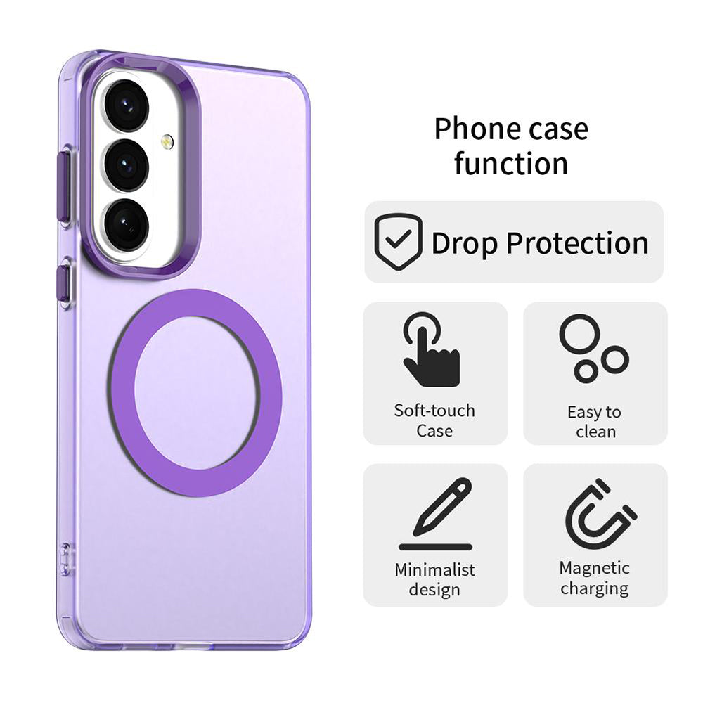Custodia MagSafe per Samsung Galaxy S26 Plus S947, Techsuit, CandyCase, Viola