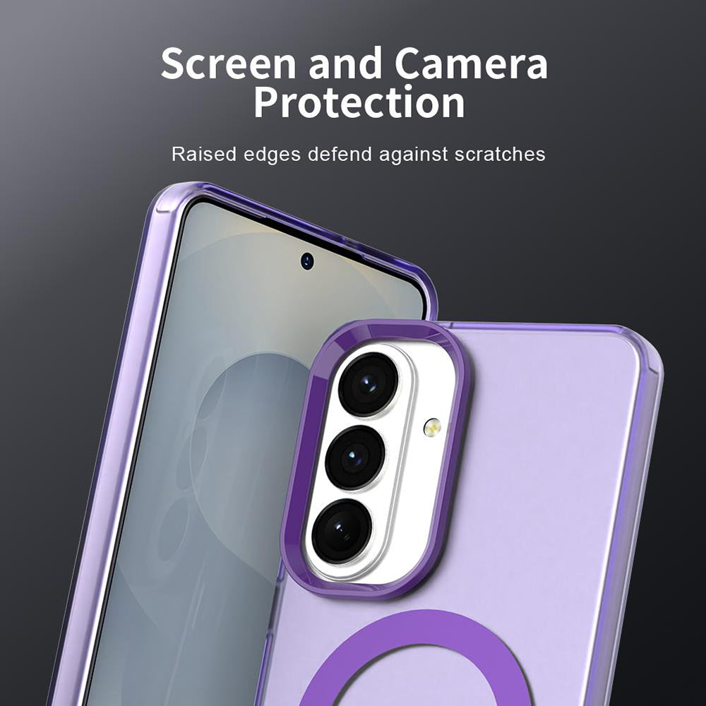 Custodia MagSafe per Samsung Galaxy S26 Plus S947, Techsuit, CandyCase, Viola