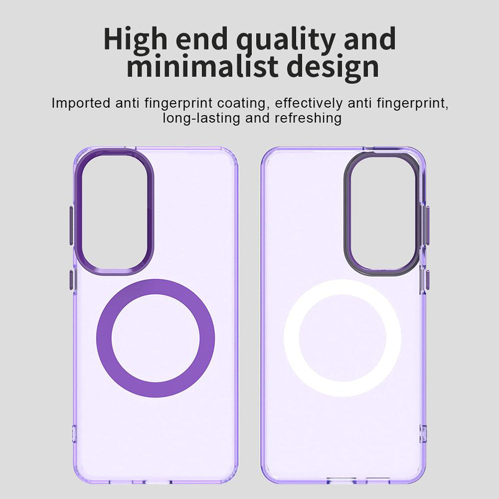 Custodia MagSafe per Samsung Galaxy S26 Plus S947, Techsuit, CandyCase, Viola