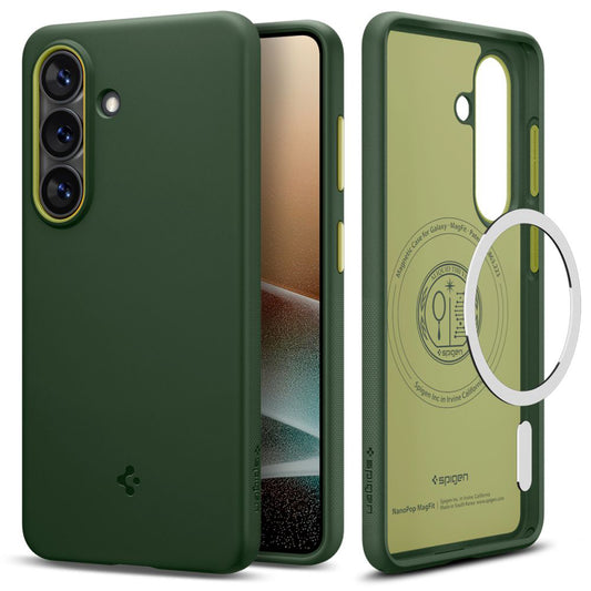 Custodia MagSafe per Samsung Galaxy S26 S942, Spigen, Caseology Nano Pop, Verde ACS11067