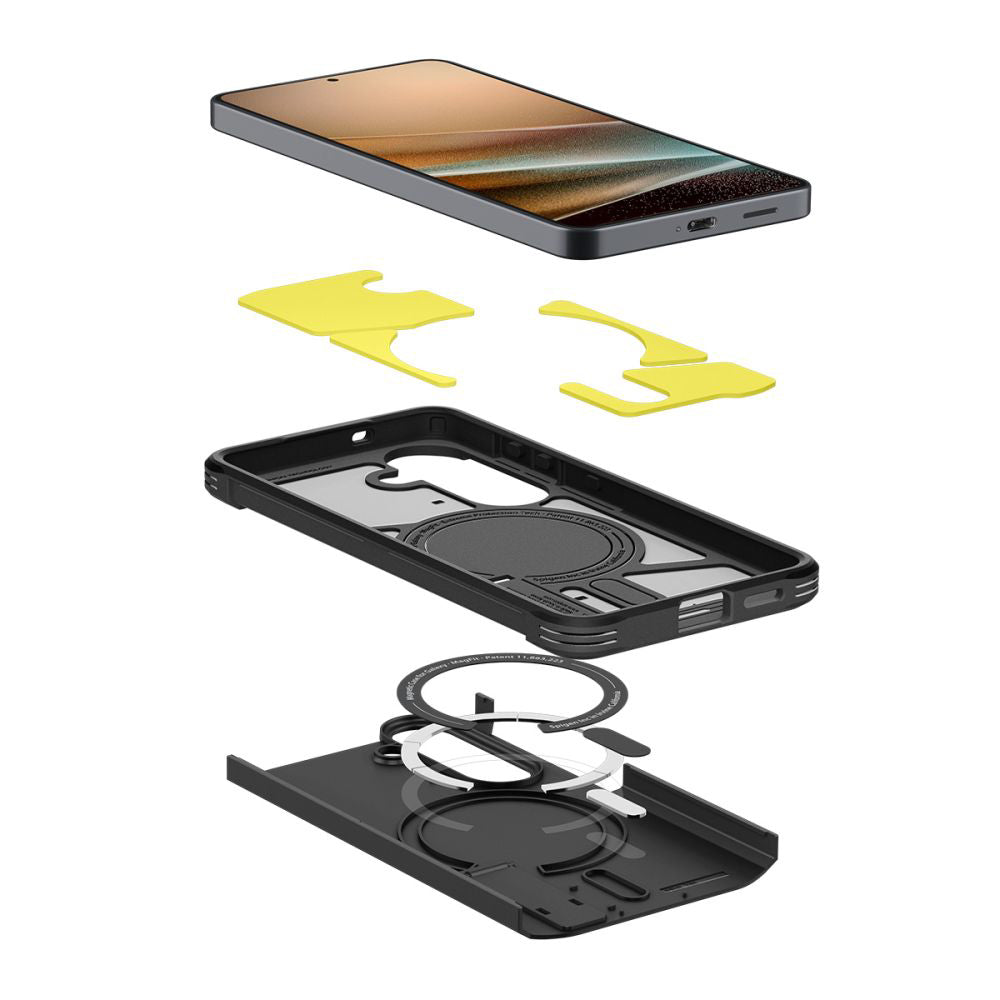 Custodia MagSafe per Samsung Galaxy S26 S942, Spigen, Tough Armor, Nera ACS10738