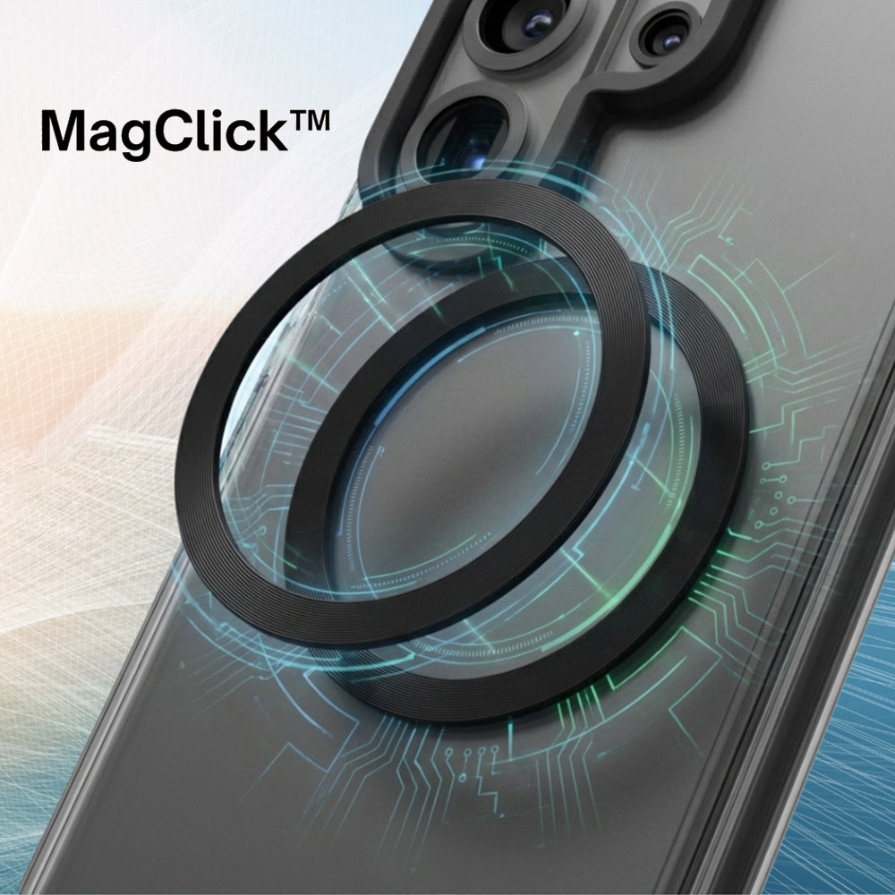 Custodia MagSafe per Samsung Galaxy S26 S942, UNIQ, Combat MagClick, Nera