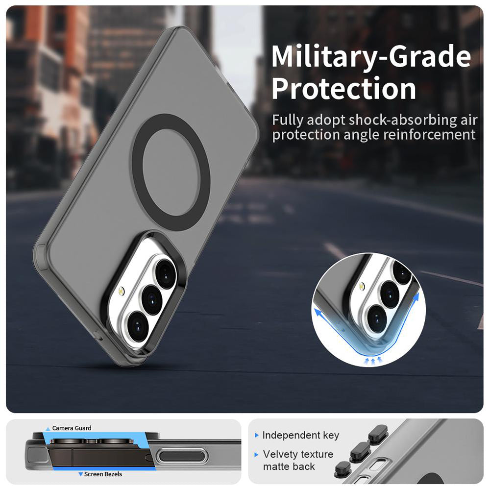 Custodia MagSafe per Samsung Galaxy S26 S942, Techsuit, CandyCase, Nera