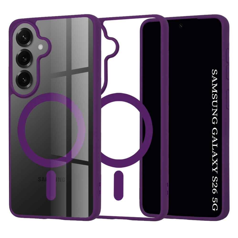 Custodia MagSafe per Samsung Galaxy S26 S942, Techsuit, Pro, Viola
