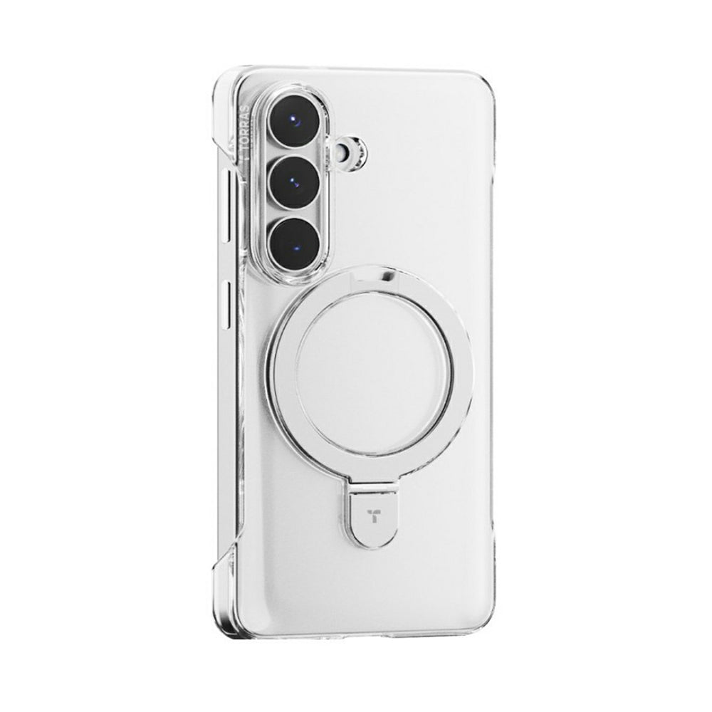 Custodia MagSafe per Samsung Galaxy S26 S942, Torras, Ostand Slim, Trasparente