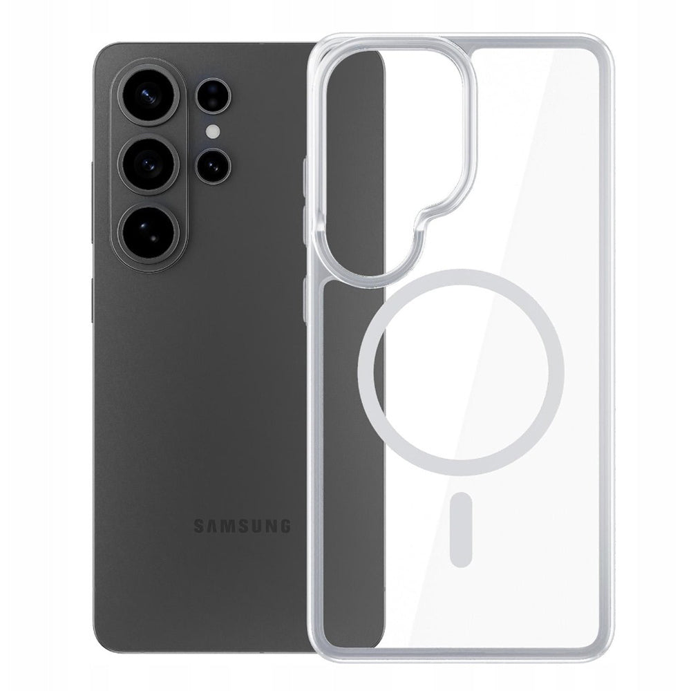 Custodia MagSafe per Samsung Galaxy S26 Ultra, 3MK, Armor MagCase, Trasparente