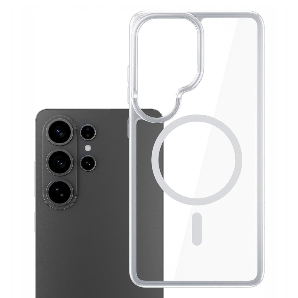 Custodia MagSafe per Samsung Galaxy S26 Ultra, 3MK, Armor MagCase, Trasparente