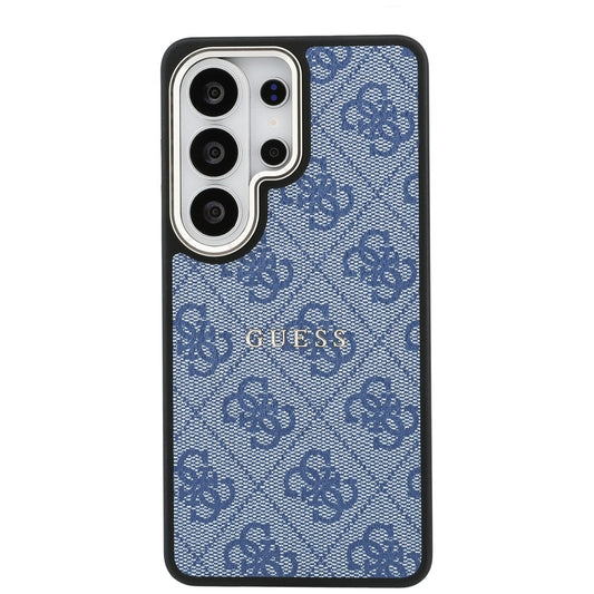 Custodia MagSafe per Samsung Galaxy S26 Ultra S948, Guess, 4G Embossed Ring, Blu