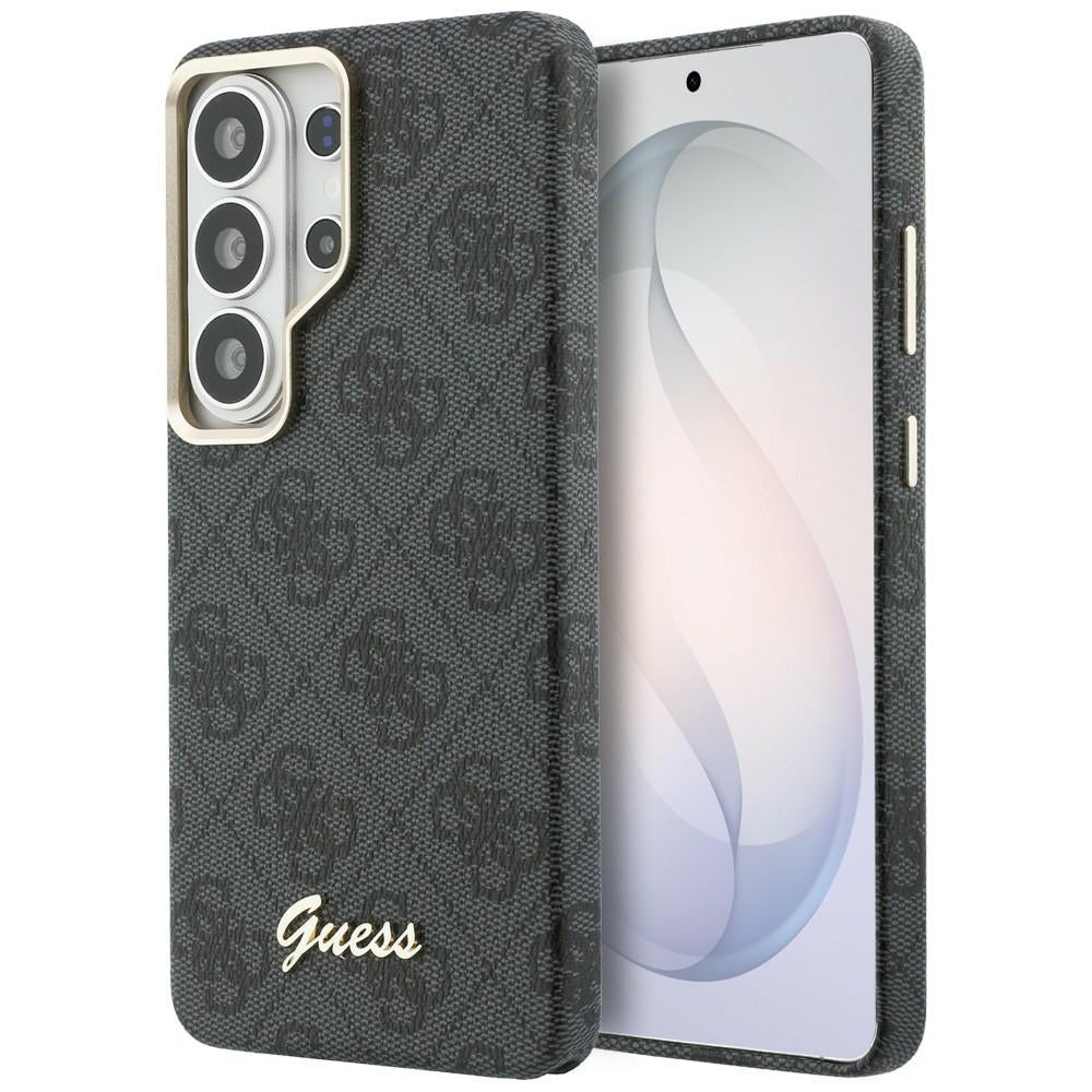 Custodia MagSafe per Samsung Galaxy S26 Ultra S948, Guess, 4G Script Logo, Nera