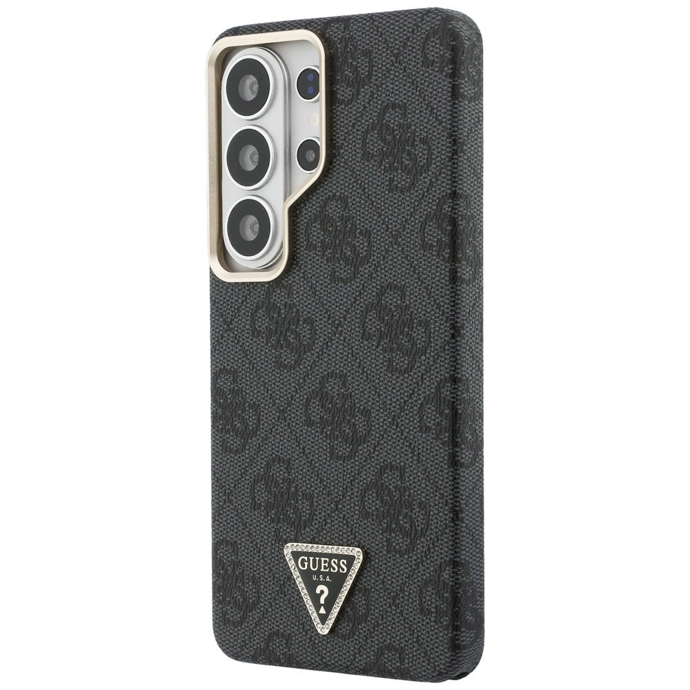 Custodia MagSafe per Samsung Galaxy S26 Ultra S948, Guess, Logo Triangolo 4G, Nera