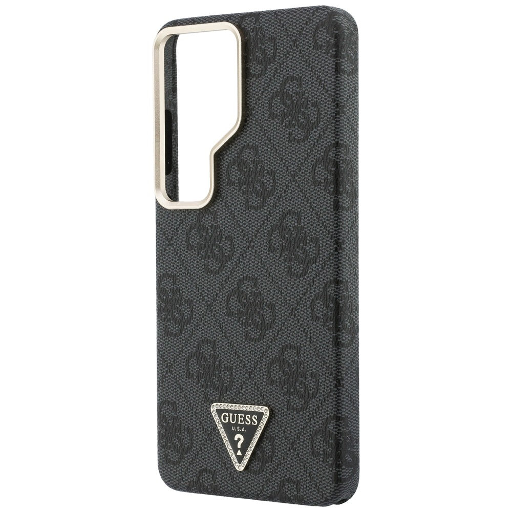 Custodia MagSafe per Samsung Galaxy S26 Ultra S948, Guess, Logo Triangolo 4G, Nera