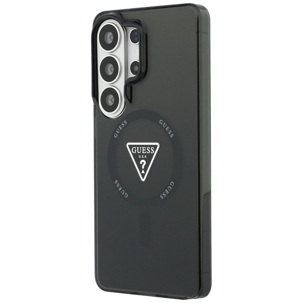 Custodia MagSafe per Samsung Galaxy S26 Ultra S948, Guess, IML Gradient Triangle Logo, Nera