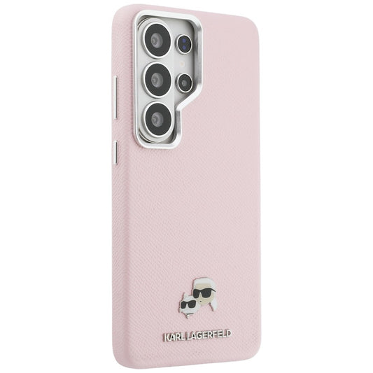 Custodia MagSafe per Samsung Galaxy S26 Ultra S948, Karl Lagerfeld, Karl & Choupette Head's Pin, Rosa