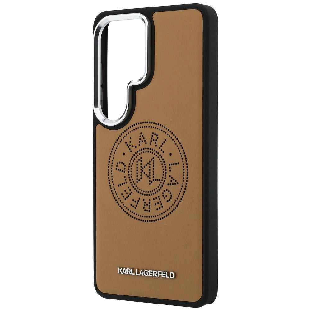 Custodia MagSafe per Samsung Galaxy S26 Ultra S948, Karl Lagerfeld, Karl Round Point Logo, Marrone
