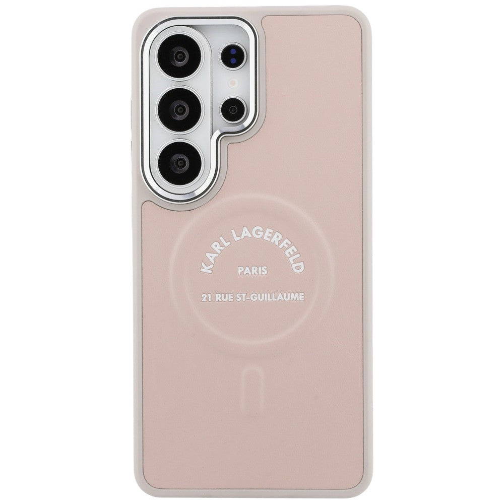 Custodia MagSafe per Samsung Galaxy S26 Ultra S948, Karl Lagerfeld, Karl RSG Logo, Rosa