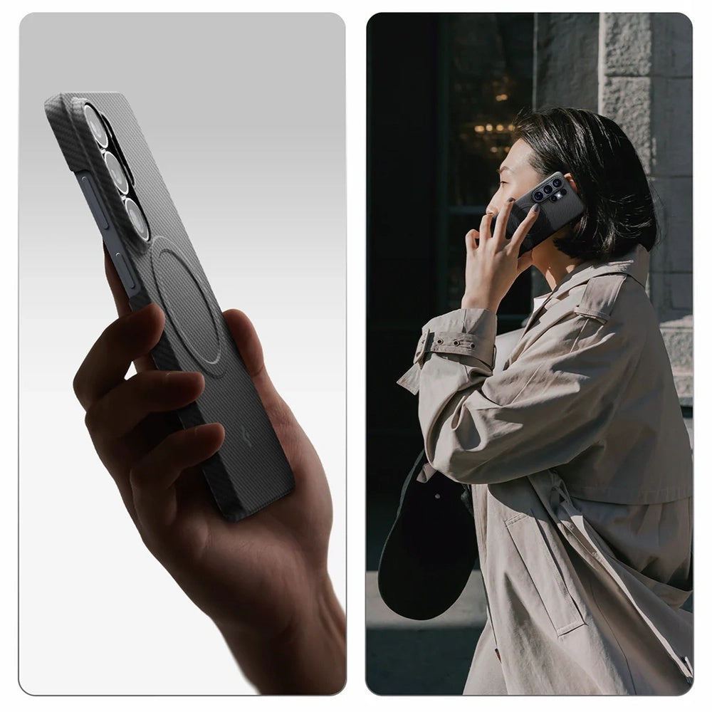 Custodia MagSafe per Samsung Galaxy S26 Ultra S948, Spigen, Air Skin, Nera ACS11029