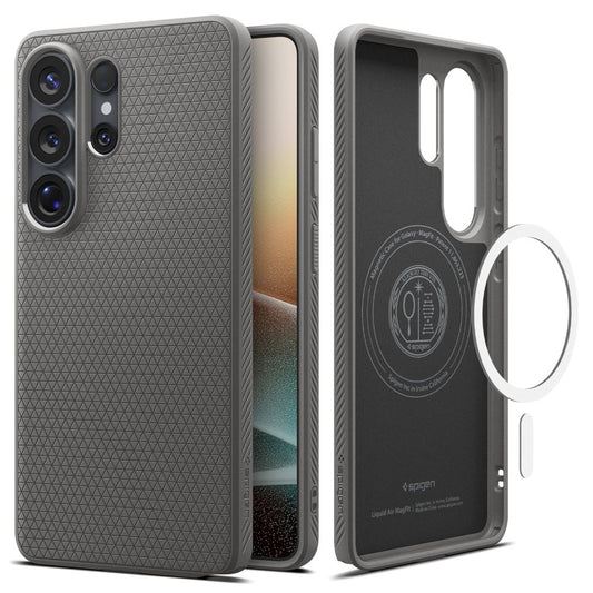 MagSafe Case for Samsung Galaxy S26 Ultra S948, Spigen, Liquid Air, Gray ACS10675