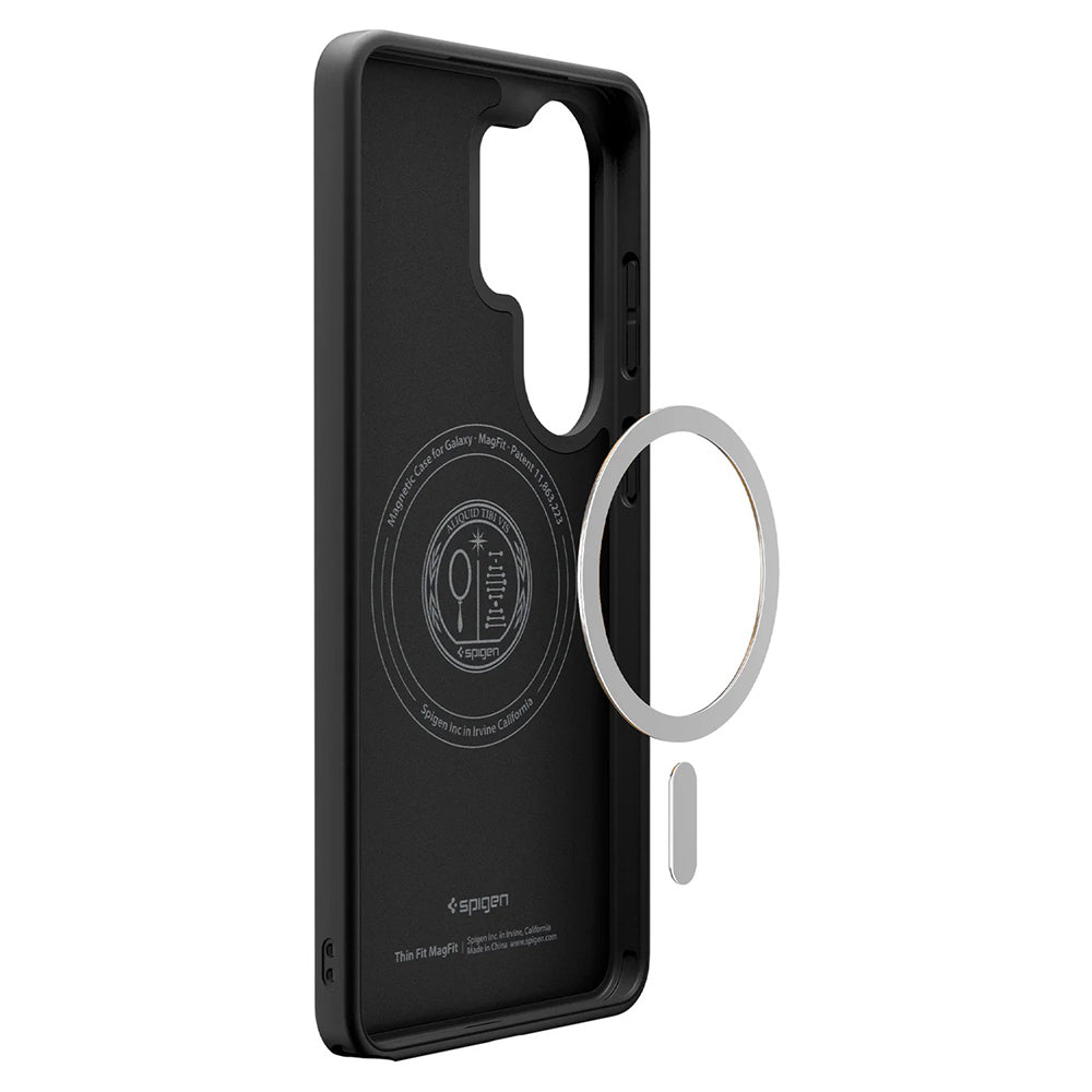Custodia MagSafe per Samsung Galaxy S26 Ultra S948, Spigen, Thin Fit, Nera ACS11394