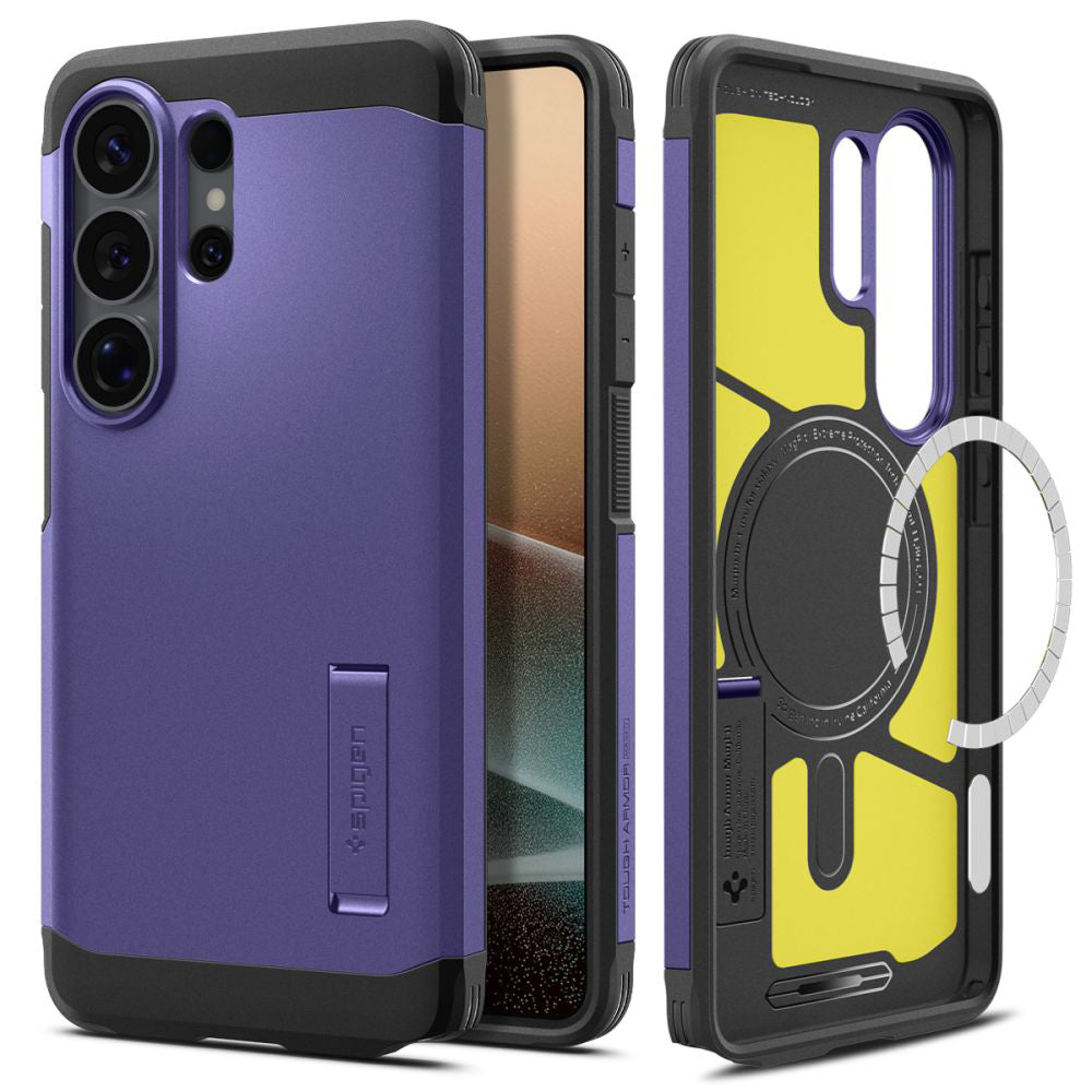 Custodia MagSafe per Samsung Galaxy S26 Ultra S948, Spigen, Tough Armor, Viola ACS11209