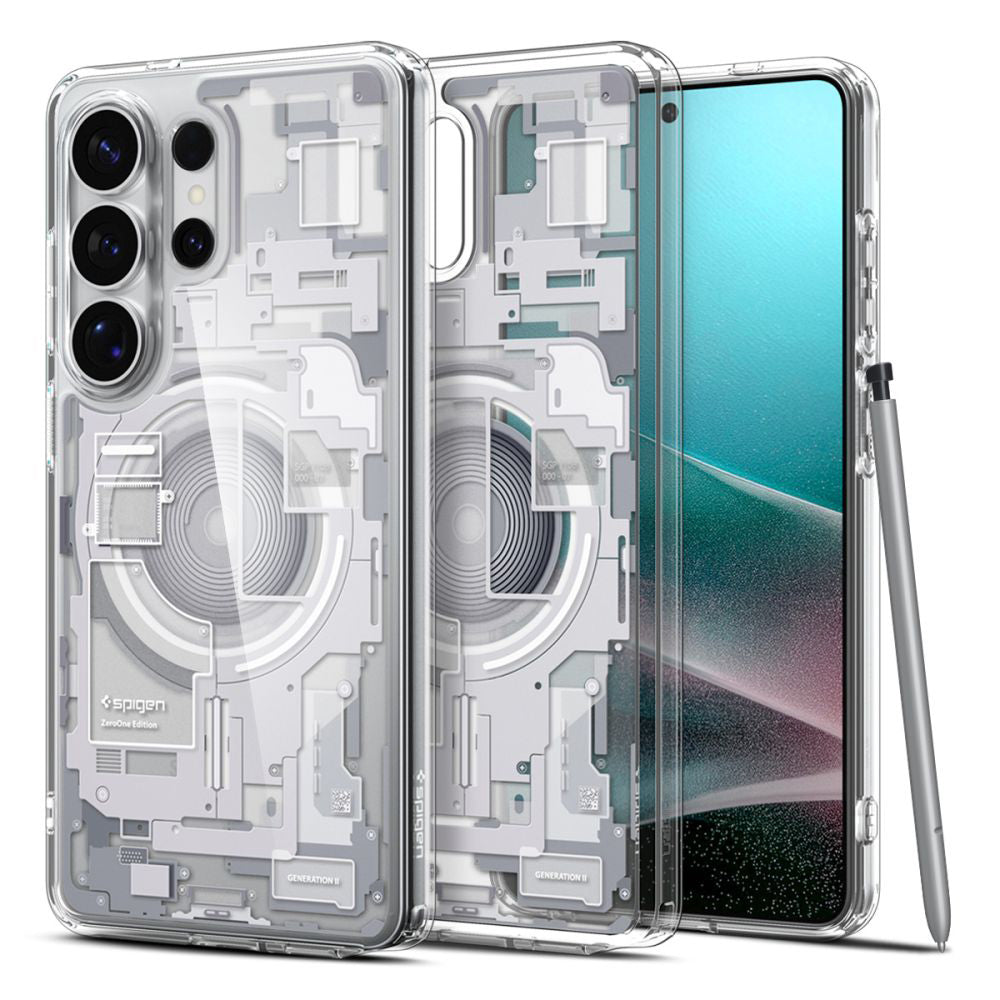 MagSafe Case for Samsung Galaxy S26 Ultra S948, Spigen, Ultra Hybrid Zero One, White ACS10683