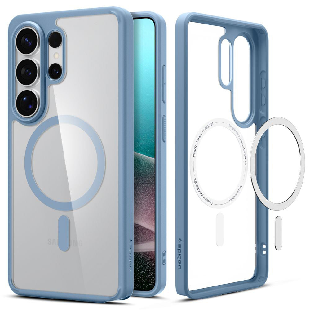 Custodia MagSafe per Samsung Galaxy S26 Ultra S948, Spigen, Ultra Hybrid, Blu ACS11207