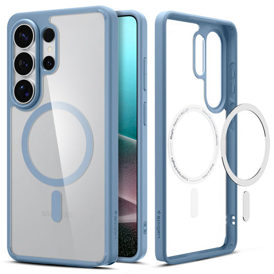 Custodia MagSafe per Samsung Galaxy S26 Ultra S948, Spigen, Ultra Hybrid, Blu ACS11207