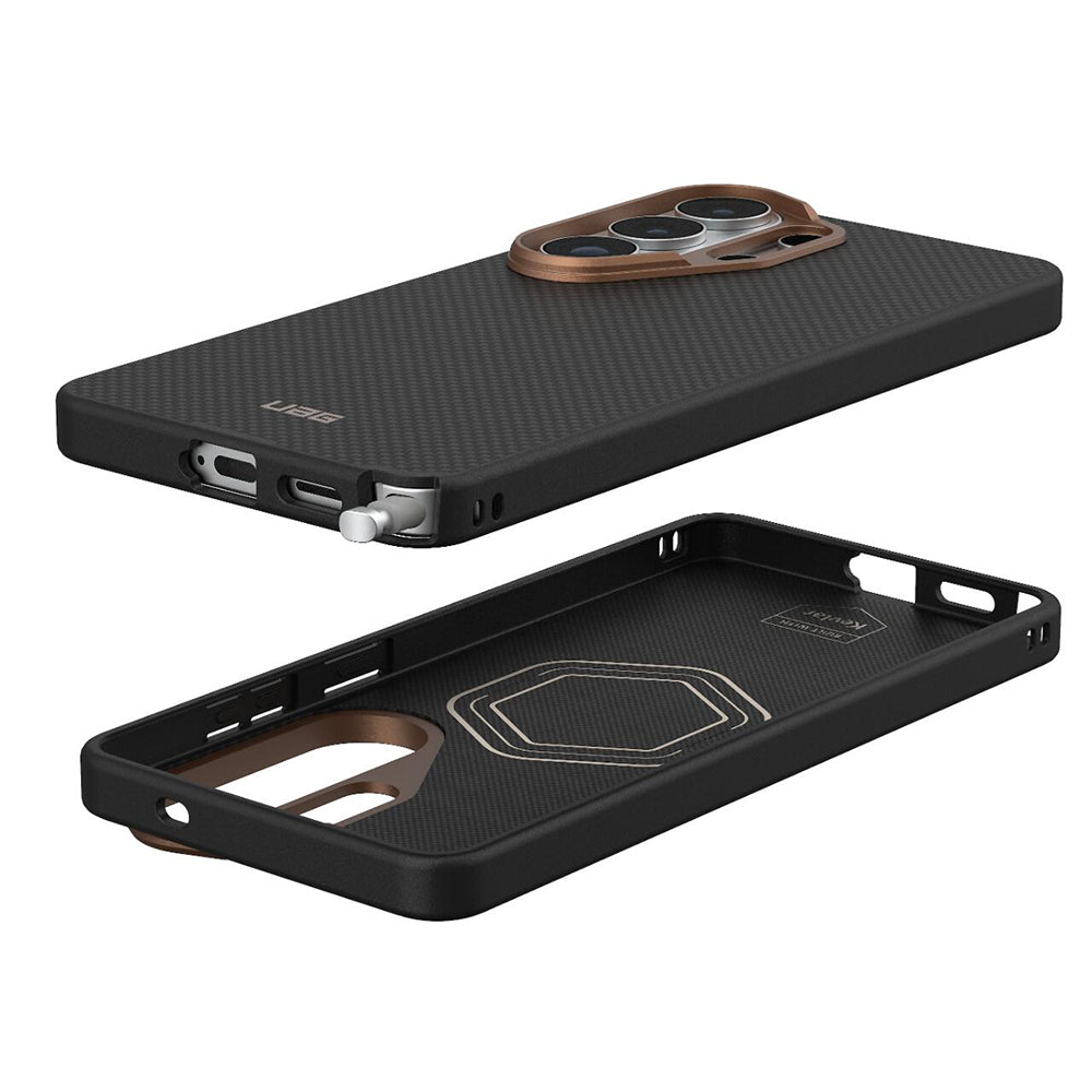 Custodia MagSafe per Samsung Galaxy S26 Ultra S948, Urban Armor Gear, Fibr Armr, Nero Bronzo