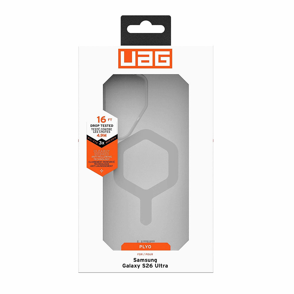 Custodia MagSafe per Samsung Galaxy S26 Ultra S948, Urban Armor Gear, Plyo, Trasparente