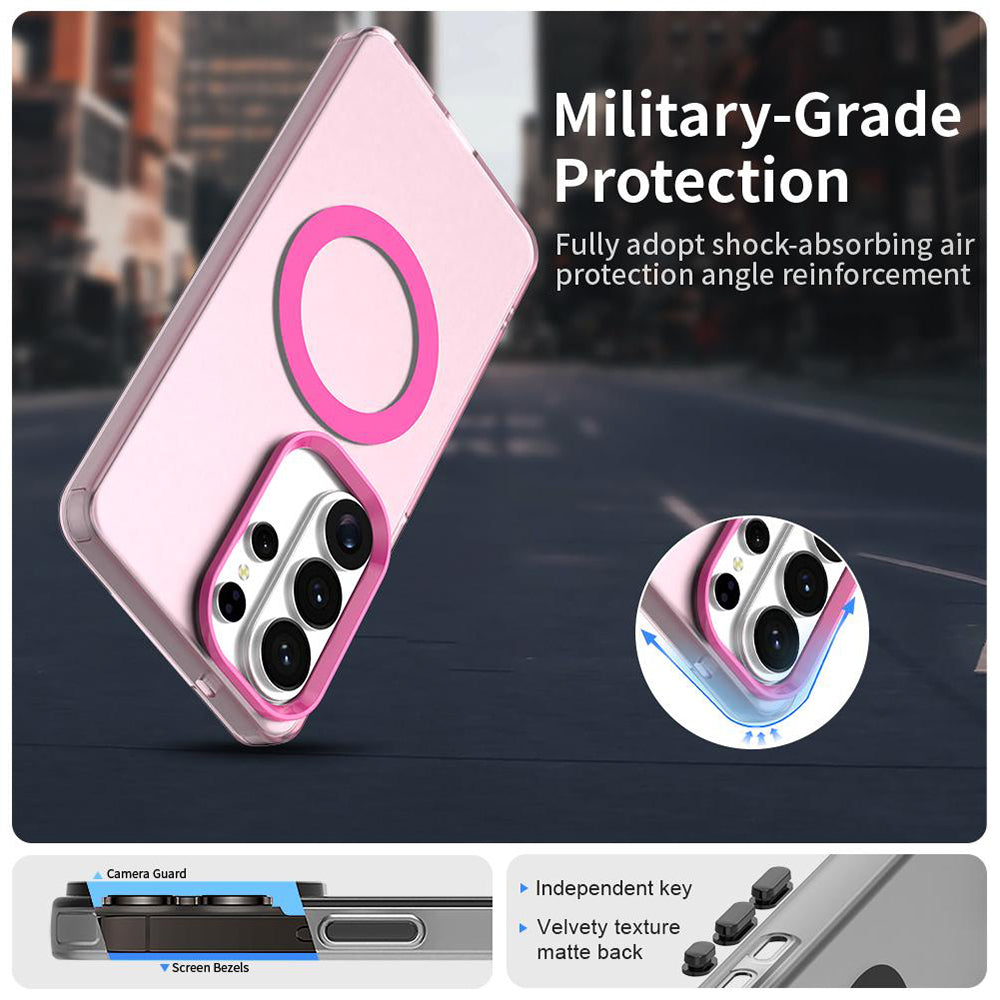 Custodia MagSafe per Samsung Galaxy S26 Ultra S948, Techsuit, CandyCase, Rosa