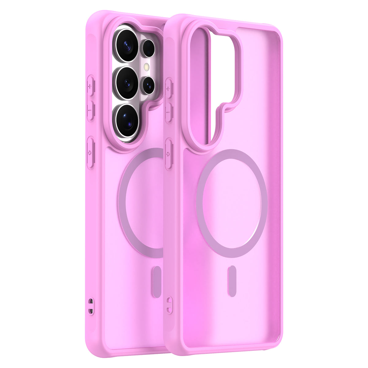 Custodia MagSafe per Samsung Galaxy S26 Ultra S948, Techsuit, HaloFrost II, Rosa