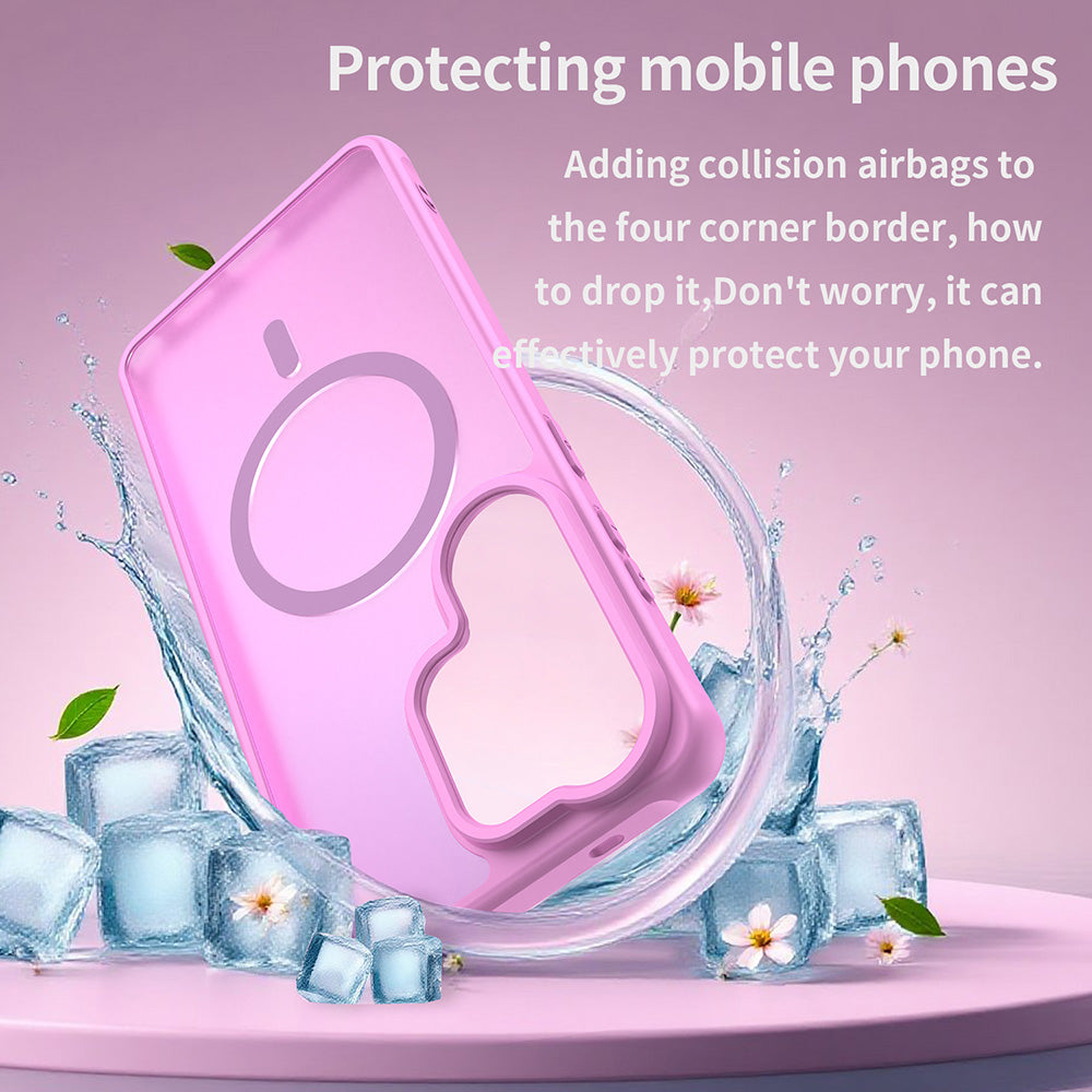 Custodia MagSafe per Samsung Galaxy S26 Ultra S948, Techsuit, HaloFrost II, Rosa