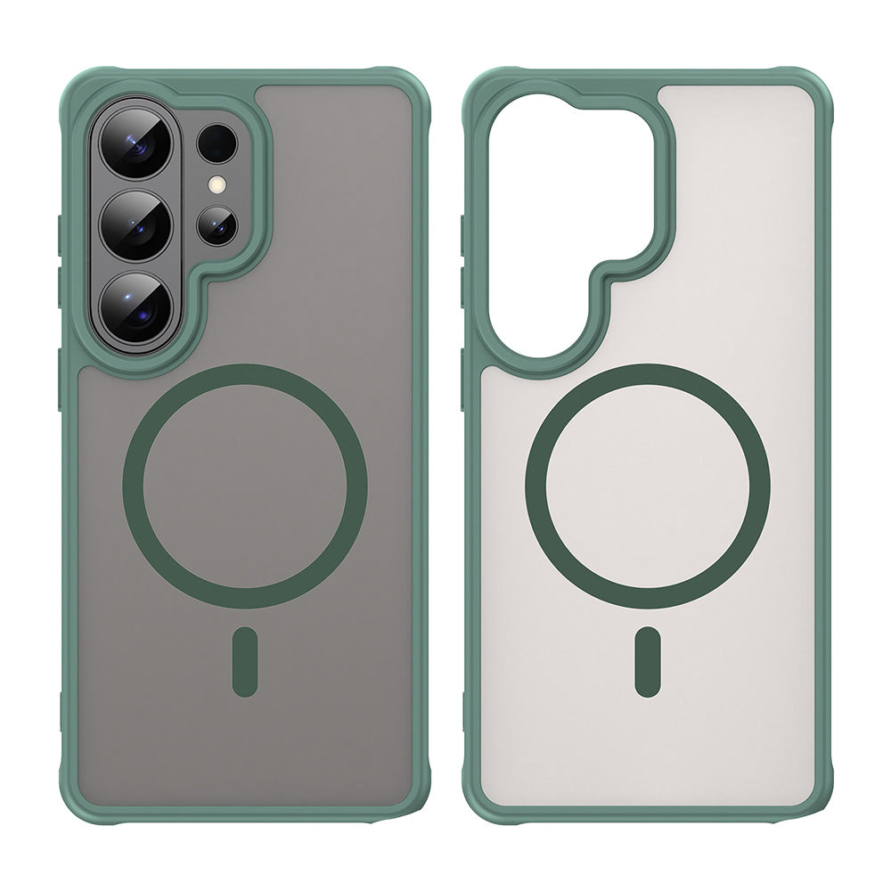 Custodia MagSafe per Samsung Galaxy S26 Ultra S948, Techsuit, HaloFrost II, Verde