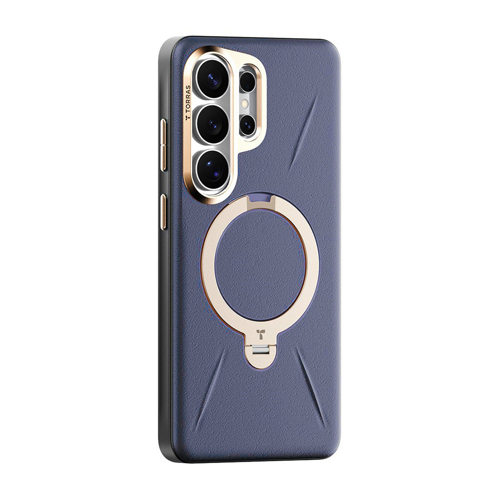 Custodia MagSafe per Samsung Galaxy S26 Ultra S948, Torras, QPRO Leather, Viola