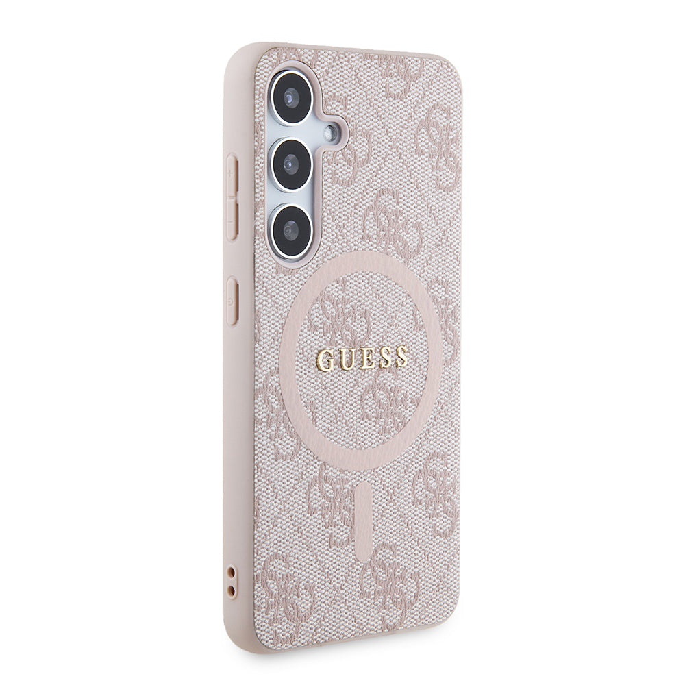 Custodia MagSafe per Samsung Galaxy Z Flip7 F766, Guess, 4G Collection, Rosa