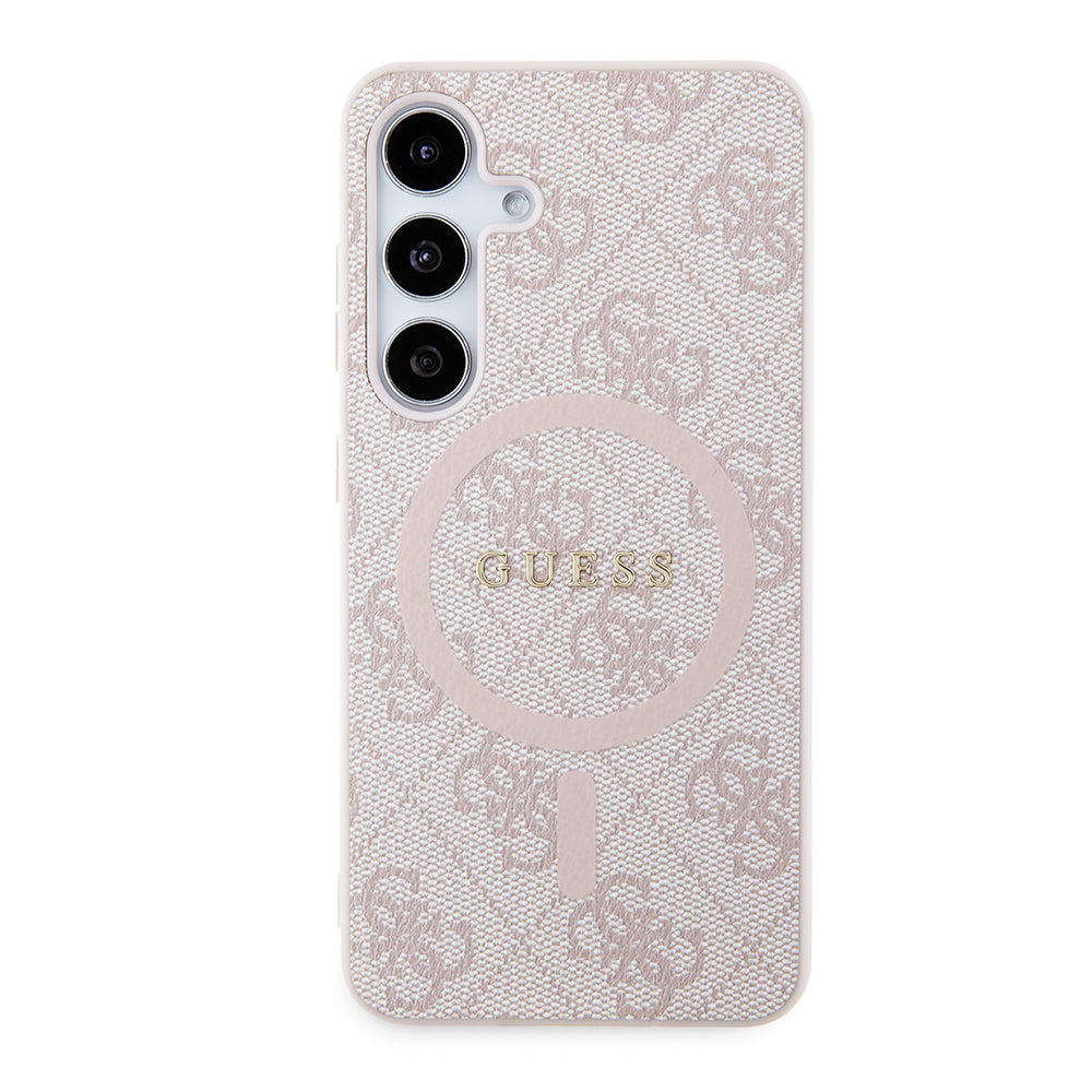 Custodia MagSafe per Samsung Galaxy Z Flip7 F766, Guess, 4G Collection, Rosa