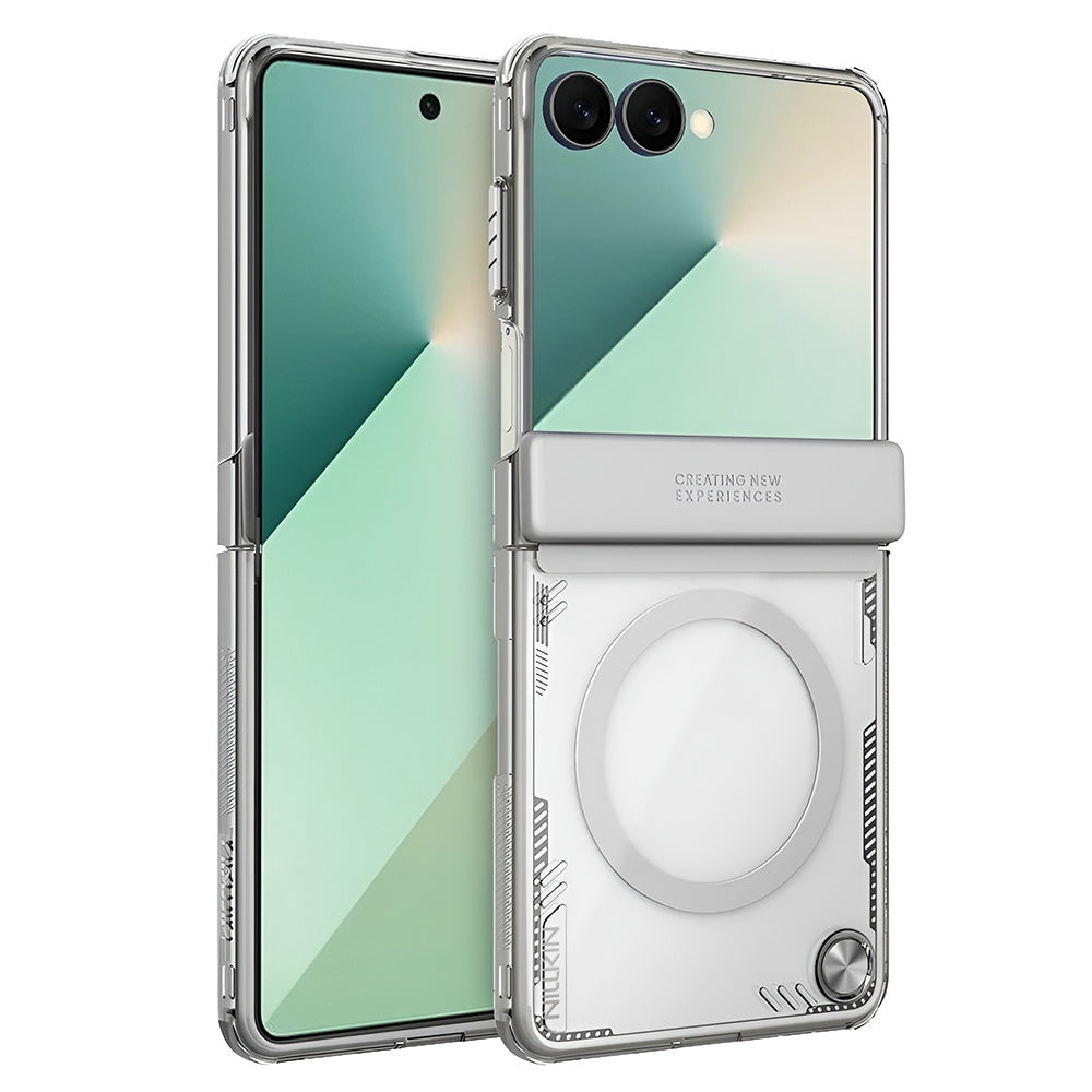 Custodia MagSafe per Samsung Galaxy Z Flip7 F766, Nillkin, Iceblade, Grigio