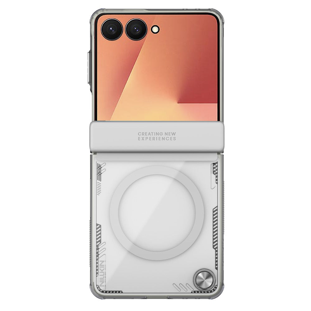 Custodia MagSafe per Samsung Galaxy Z Flip7 F766, Nillkin, Iceblade, Grigio