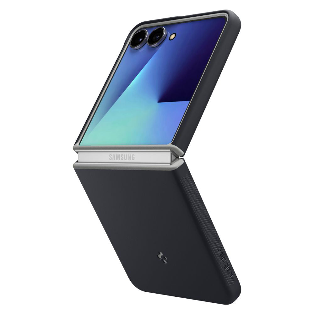 Custodia MagSafe per Samsung Galaxy Z Flip7 F766, Spigen, Caseology Nano Pop, Nera ACS11158